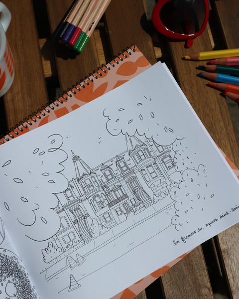 Livre à colorier Montréal en couleurs