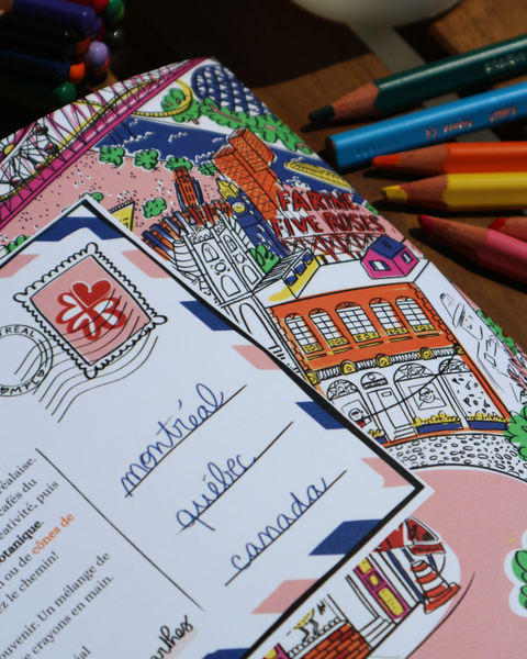 Livre à colorier Montréal en couleurs
