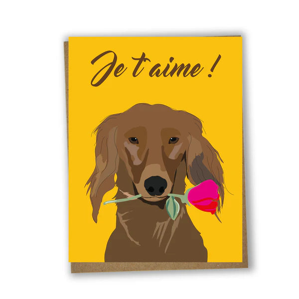 Carte de souhait Je t'aime