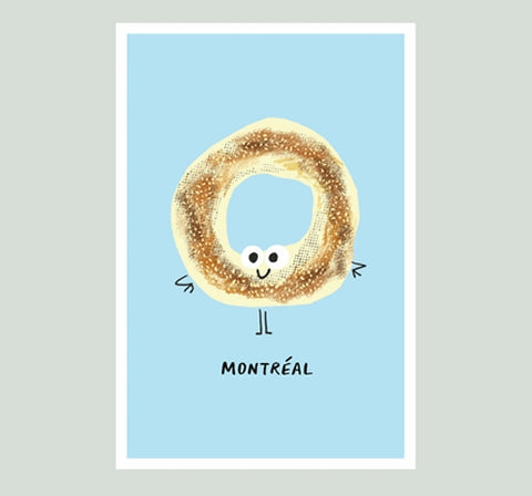 Carte postale Bagel Montréal