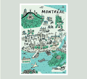Carte Postale Ile de Montréal