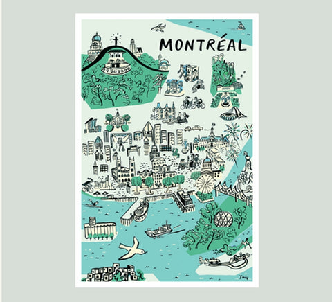 Carte Postale Ile de Montréal