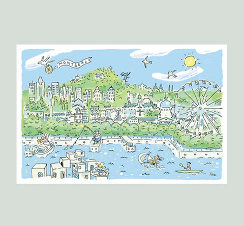 Carte postale Le fleuve