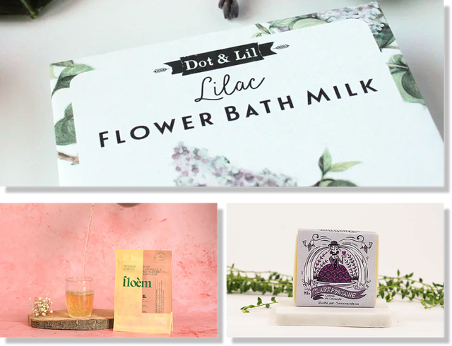 Trio de caramels La Lichée (fleur de sel, érable, beurre), coffret gourmand Magasin Général Montréal.