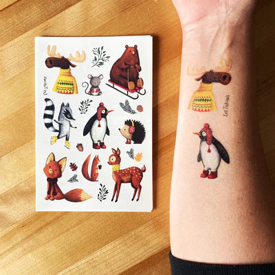 Tatouage Les Animaux d'hivers