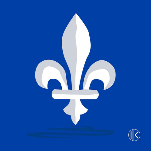 Icône simple et élégante de fleur de lys, disponible gratuitement, représentant l'héritage et la culture française.