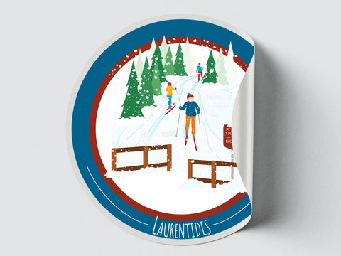Autocollant Laurentides Hiver