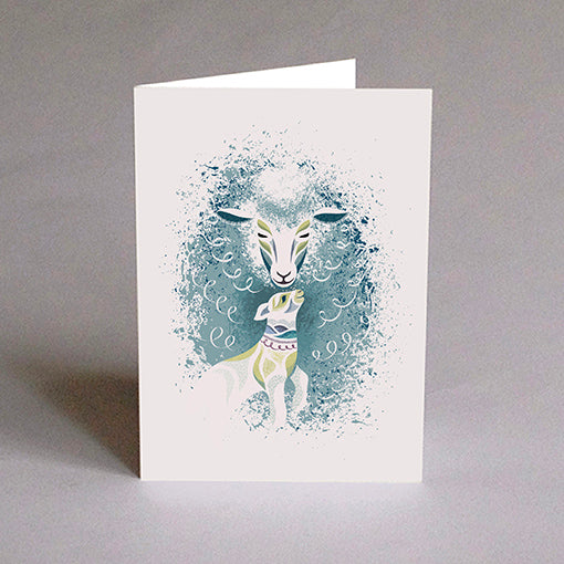 Carte de souhait Molly le mouton