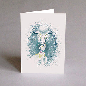 Carte de souhait Molly le mouton
