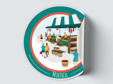 Autocollant Montréal été