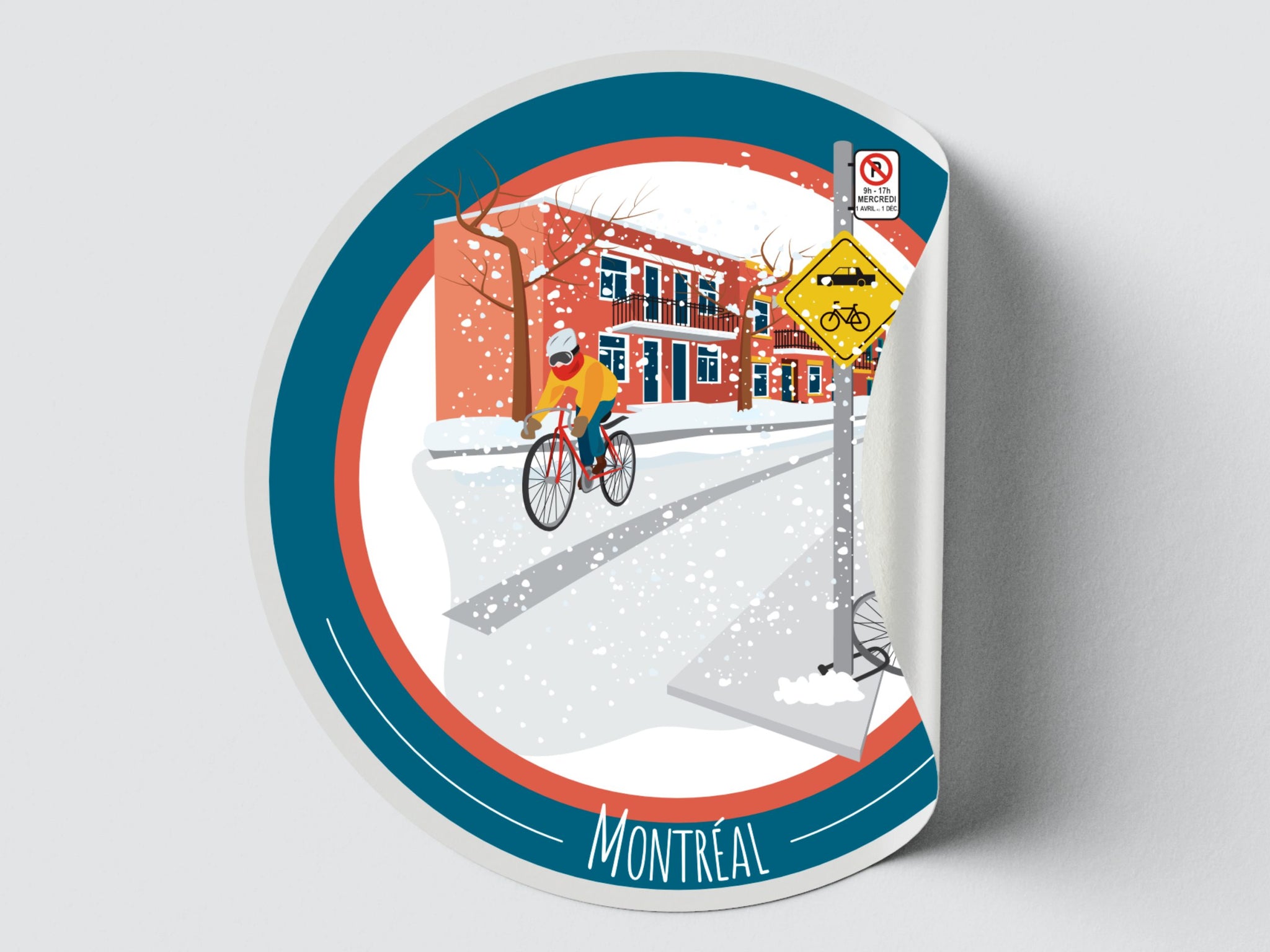 Autocollant Montréal vélo