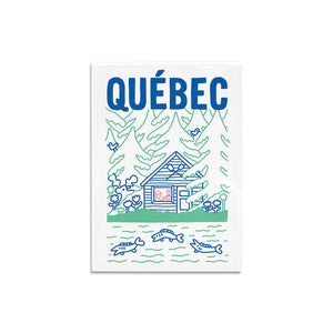 Aimant Cabane du Québec