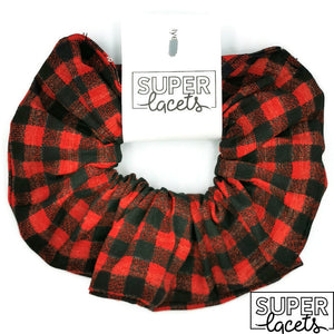 Chouchou Carreaux noir et rouge