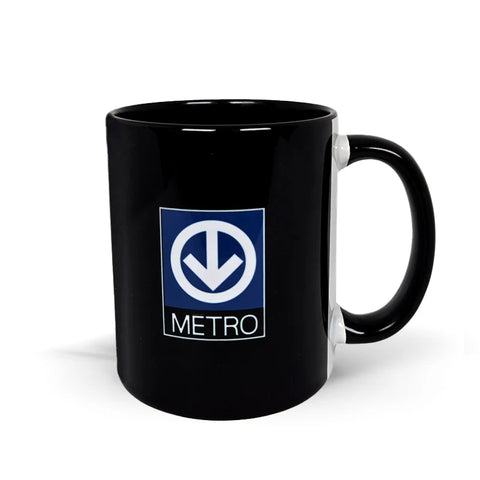 Tasse - Plan du métro noir