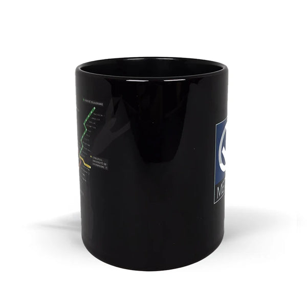 Tasse - Plan du métro noir