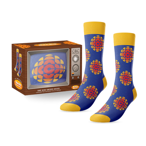 Chaussette CBC TV rétro