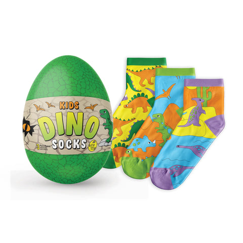 Paquet de 3 chaussettes dinosaures pour enfants