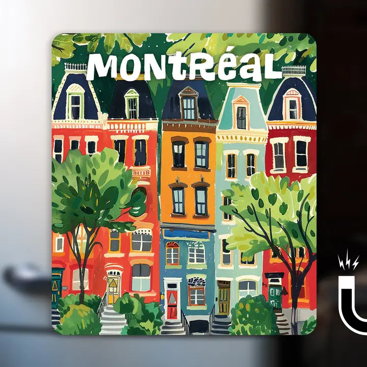 Aimant de maisons en rangée de Montréal