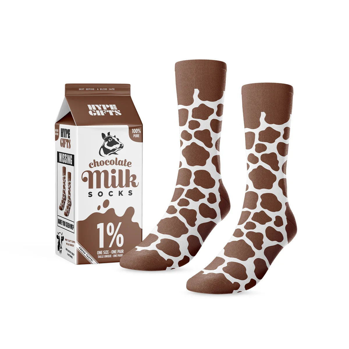 Chaussettes au lait chocolaté