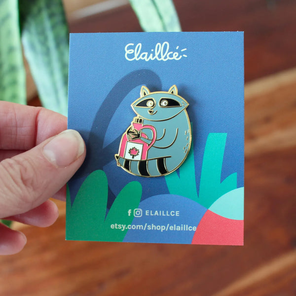 Épinglette raton laveur