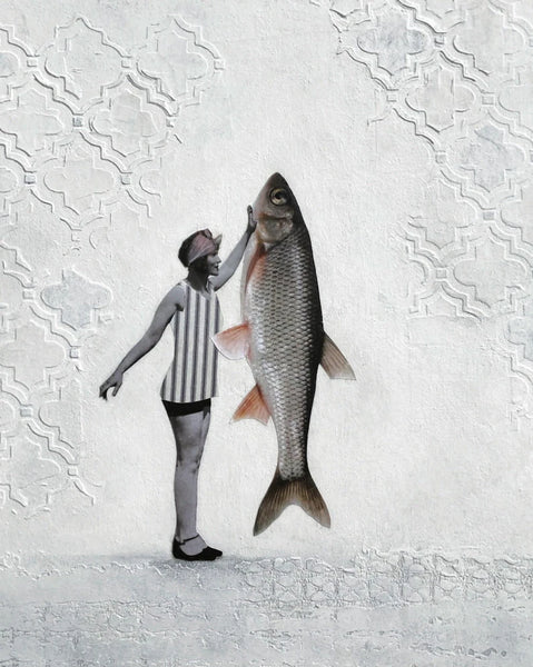 Affiche Femme et poisson
