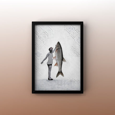 Affiche Femme et poisson