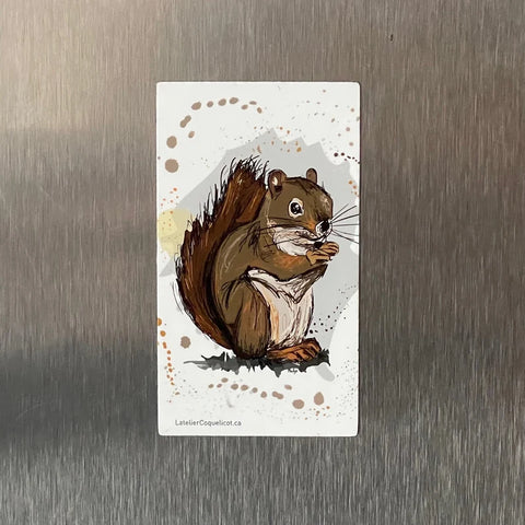 Aimant décoratif le mignon petit écureuil