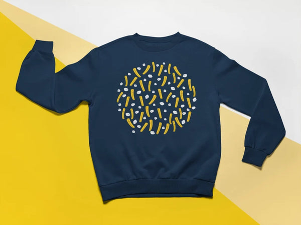 Coton ouaté Poutine bleu