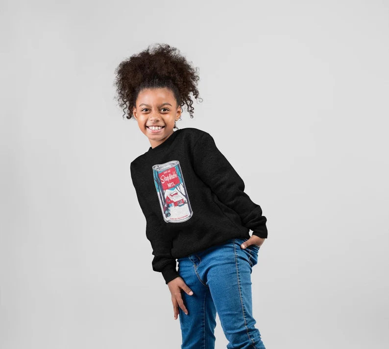 Coton ouater pour enfant noir Canne de sirop d'érable