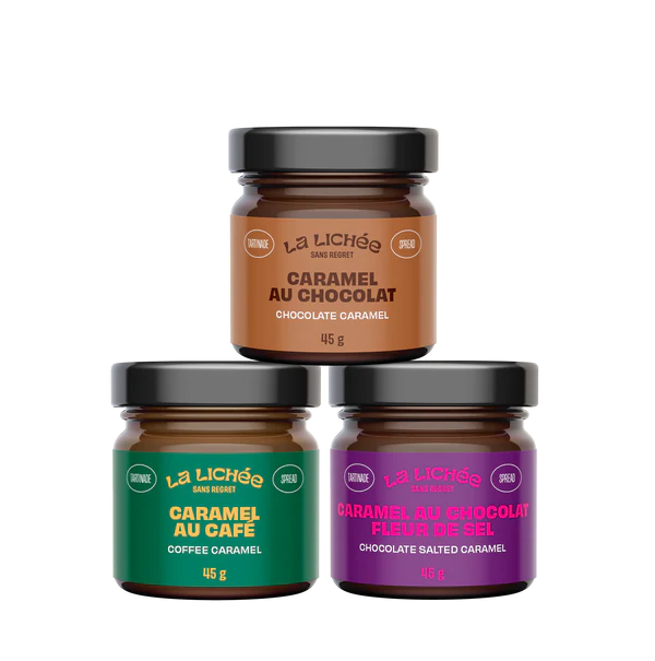 Trio de caramel choco-café