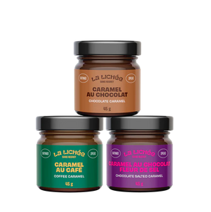 Trio de caramel choco-café