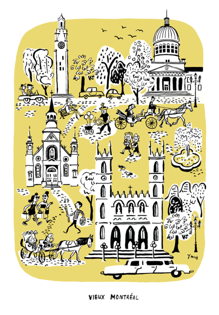 Affiche Vieux Montréal