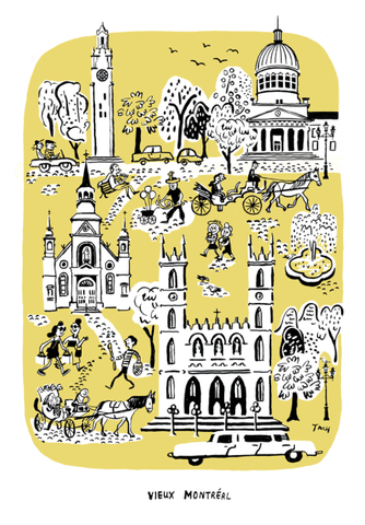 Affiche Vieux Montréal