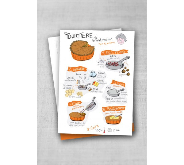 Carte postale Tourtière