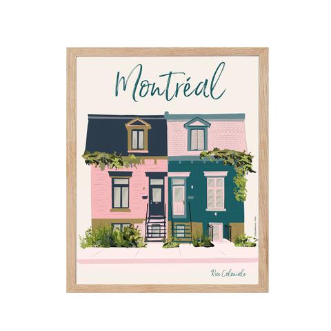 Affiche Montréal rue Coloniale