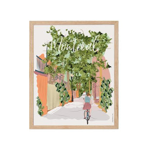 Affiche Montréal Les ruelles vertes
