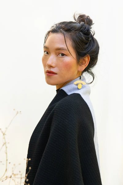 Boucles d'oreilles Pampa noir