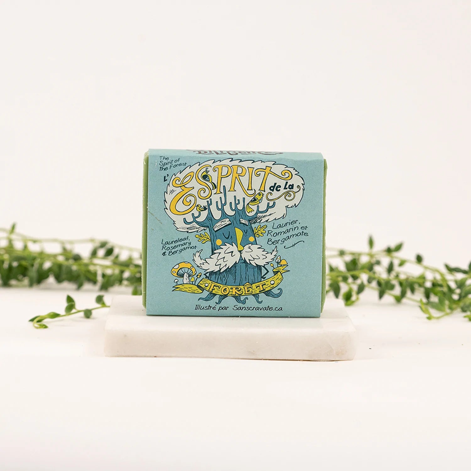 Savon L'Esprit de la forêt - laurier, romarin et bergamote