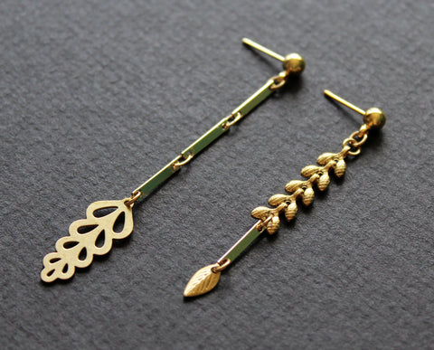 Boucles d'oreilles Fern