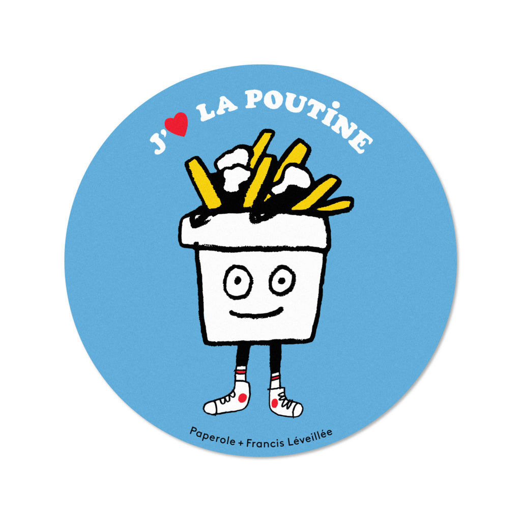 Autocollant Poutine
