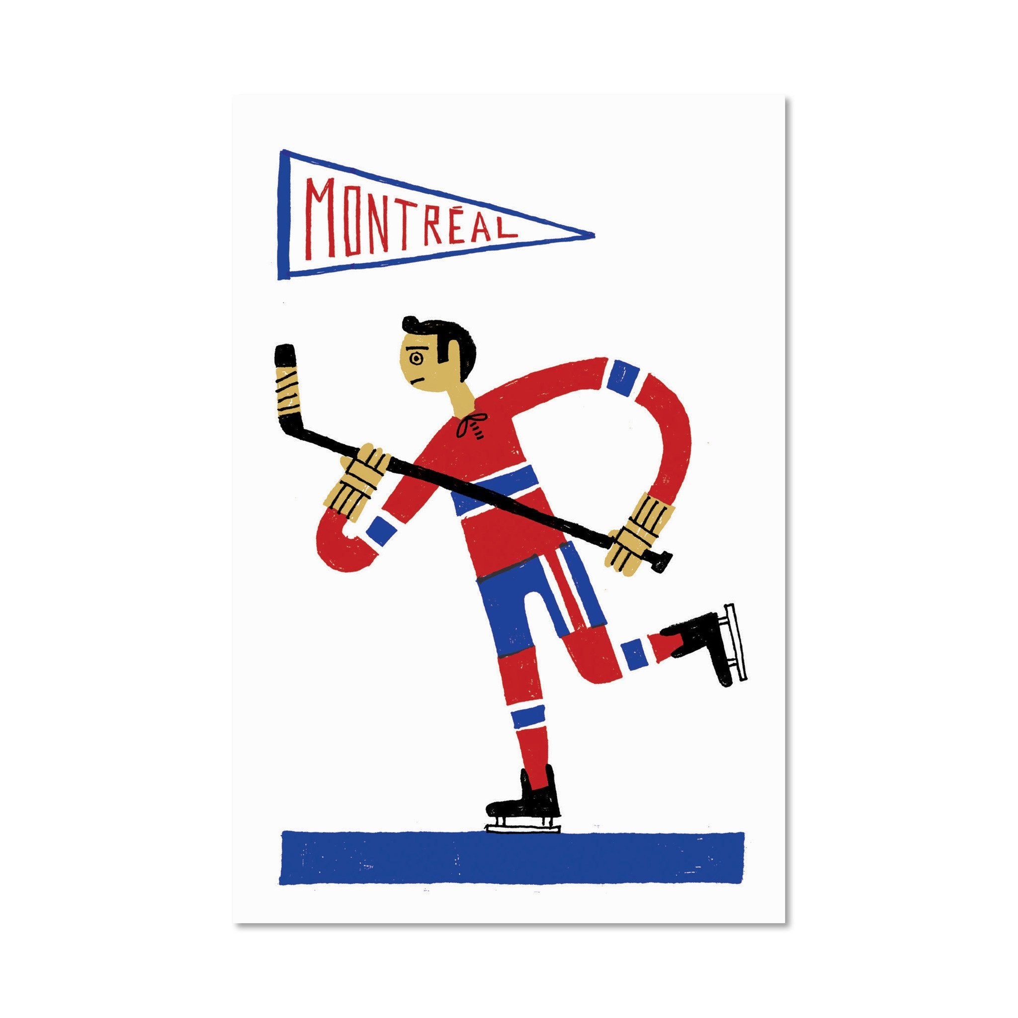 Carte postale Hockey