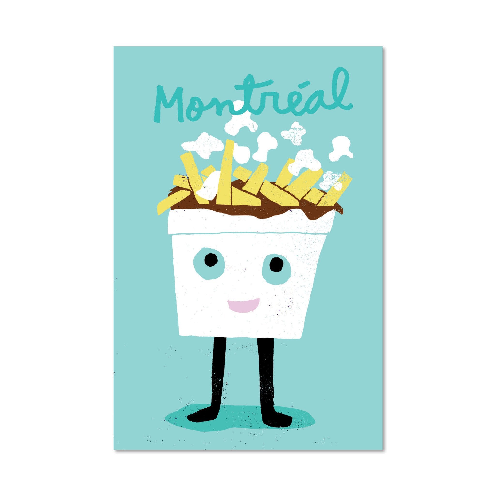 Carte postale Montréal poutine