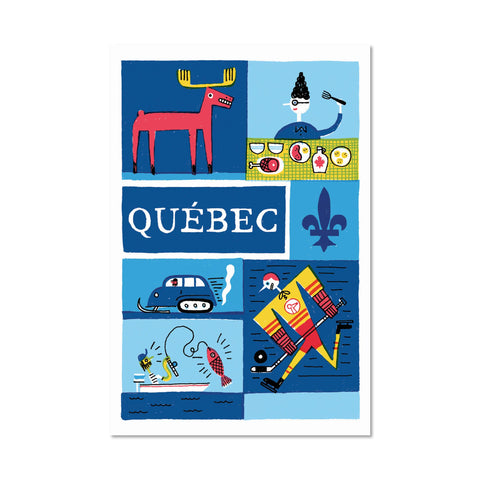Carte postale Bonjour Québec