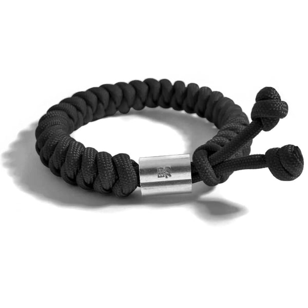 BRA303 - Bracelet en corde tressée bleu