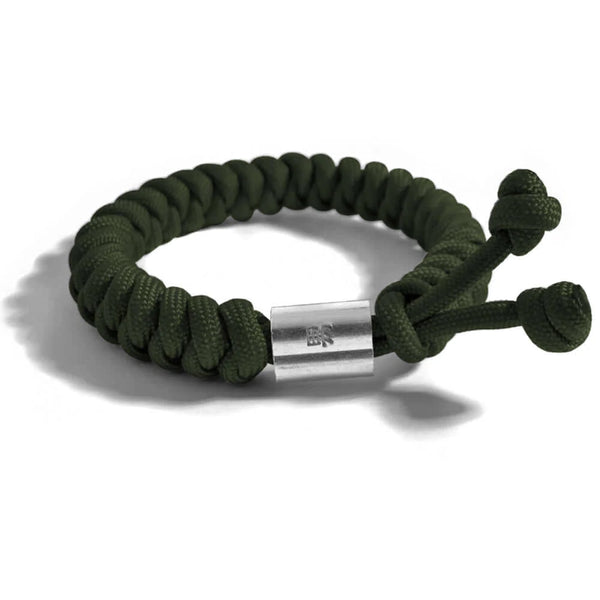 BRA303 - Bracelet en corde tressée bleu