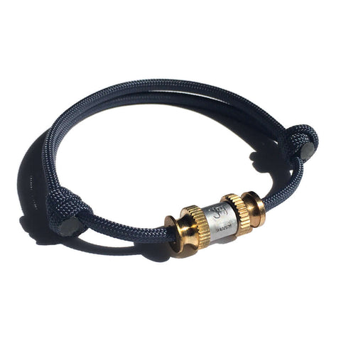 BRA326 - Bracelet en corde nautique bleu