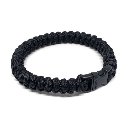 BRA306 - Bracelet en corde tressée noir