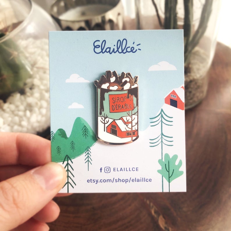 Pin Poutine et Sirop d'érable