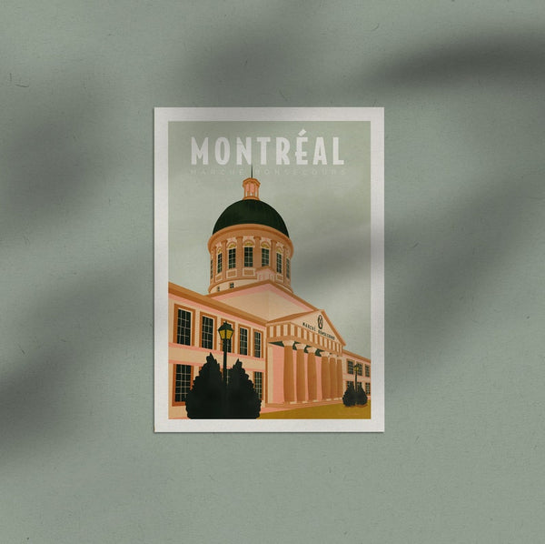 Illustration du Marché Bonsecours de Montréal