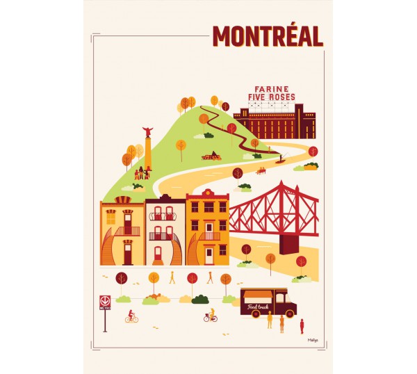Affiche Vue de Montréal